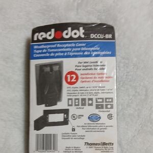 Weatherproof Receptacle Cover - Black